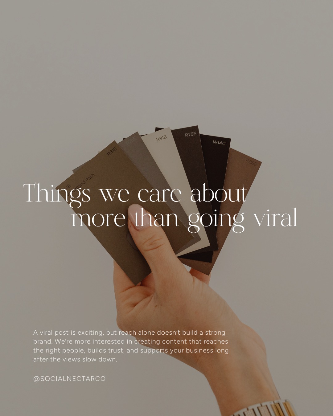 Virality isn’t bad. It just shouldn't be the main goal.

We love seeing a client's post take off. More reach, more eyes on their work, more opportunities for the right people to discover their brand. Of course, that’s a win.

But a post reaching 500k people only tells us part of the story.

For most interior designers, the goal isn’t to become internet famous. It’s to become recognizable, trusted, and sought-after by the right people. That means creating content that reaches potential clients, stays top of mind with referral partners, builds authority in your market, and gives someone a reason to choose your firm when they’re ready to hire.

Virality can absolutely be part of that. But the bigger goal is creating consistent visibility with the people who matter most to your business. Because reach is exciting, but reaching the right people is what makes it valuable.

#interiordesignmarketing #marketingstrategy #interiordesignbusiness #socialmediamarketing #contentstrategy