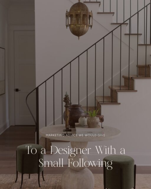 If you’re an interior designer with a smaller following, please don’t assume that means your Instagram isn’t working.

Some of the accounts getting great inquiries aren’t the ones with hundreds of thousands of followers. They’re the ones that are really clear about who they are, what they do, who they work with, and what makes their approach different.

Of course, we want your audience to grow. But while you’re growing it, don’t overlook the people who are already there.

Focus on creating content that shows your expertise, gives people a feel for your perspective, and makes the right potential client think, “This is exactly who I’ve been looking for.”

500 of the right people can be a lot more valuable to your business than 5,000 people who were never going to hire you.

Save this one for the next time you find yourself getting a little too caught up on your follower count. 😉

#marketingstrategy #interiordesignmarketing #contentstrategy #interiordesignbusiness #socialmediamarketing
