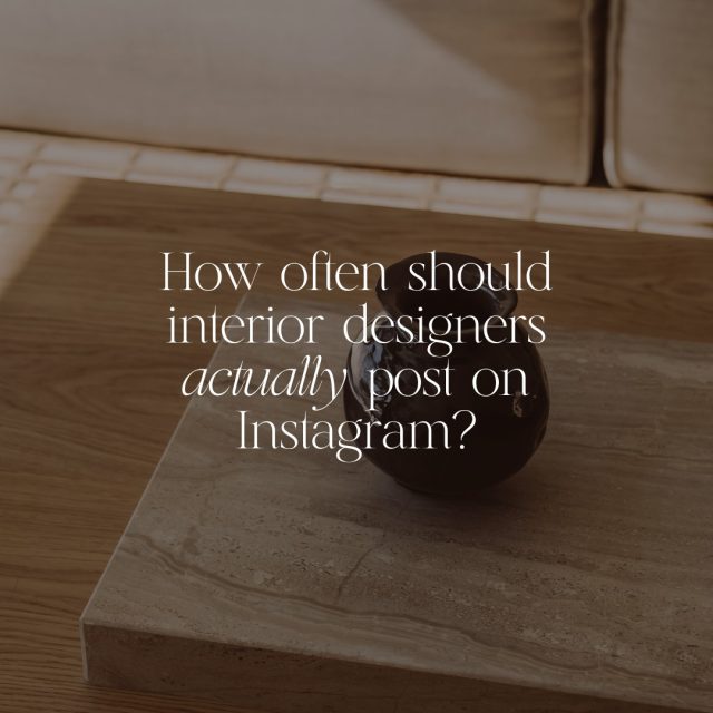 One of the biggest misconceptions I hear from designers on discovery calls is that they think they need to post every single day to stay relevant.

This isn't true. Consistency will always outperform inconsistency.

Two or three strategic posts each week that educate, inspire, and build trust will do far more for your business than posting daily without a plan.

If creating that kind of strategy feels overwhelming, that's exactly why I created Master Instagram as an Interior Designer! Head to the link in my bio to learn more about the course.

#instagramstrategy #contentplanning #socialmediatips #contentmarketing #smallbusinessmarketing
