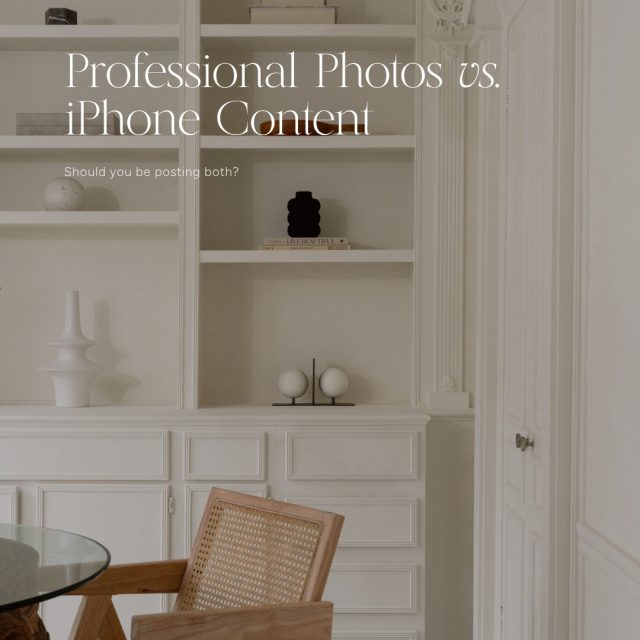 Professional photography matters, but your social media strategy shouldn’t depend on having a new project shoot every month. That's just not realistic.

Professional images show the finished result at its best. The photos and videos captured on your phone show everything that brought it to life: selections, site visits, decisions, progress, and installation. Your future clients need to see both the result and the process.

Save this for the next time you think you don’t have anything worth posting.

#interiordesignmarketing #interiordesignertips #socialmediafordesigners #interiordesignbusiness #contentstrategy