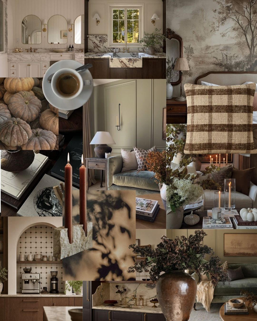 Fun fact about me: Fall is my favorite season, and I’ve literally been counting down the days since June. 😂
Moody greens, warm browns, worn-in textures, collected details, and candles lit before dinner… count me in.
Images sourced from Pinterest 📌
#fallmoodboard #fallinteriors #interiorinspiration #cozyinteriors #seasonalstyle