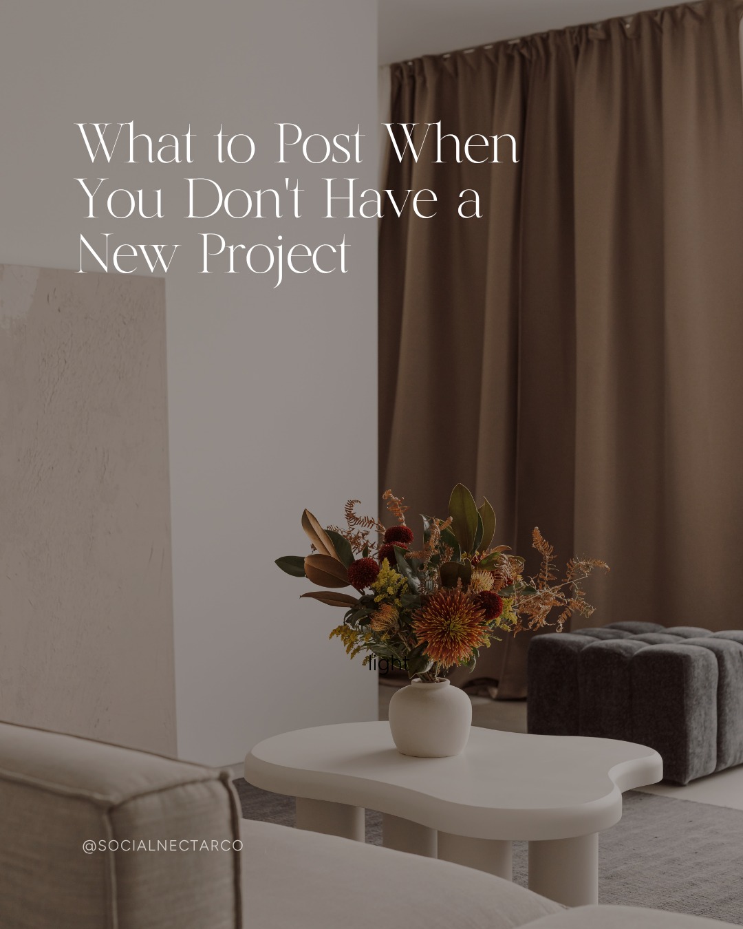 Not every month comes with a brand-new project, professional photoshoot, or finished space to reveal. But that doesn’t mean you have nothing to post.

Your projects might take months or years. Your marketing can’t disappear between reveals.

Building a repeatable content system around the work you’re already doing gives you something much more sustainable than constantly waiting for the next professional shoot.

Save this somewhere you can find it the next time your content folder starts feeling a little empty.

#interiordesignmarketing #contentstrategy #interiordesignbusiness #designmarketing #socialmediastrategy